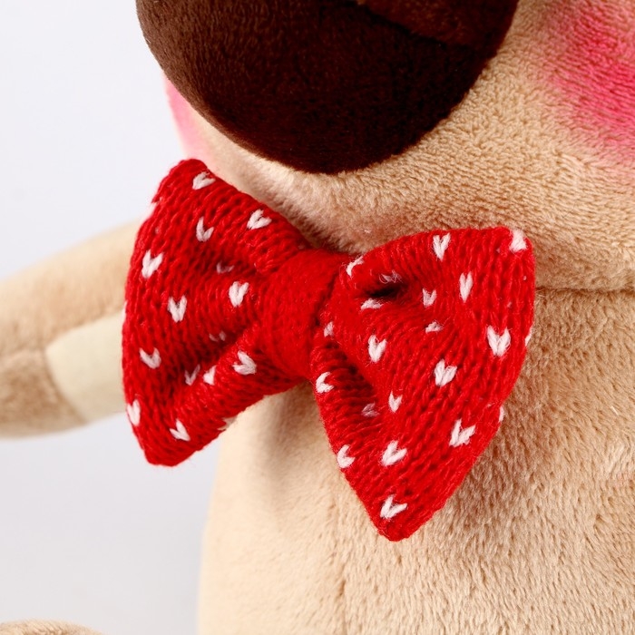 Мягкая игрушка «Боня», галстук-бабочка, 25 см
