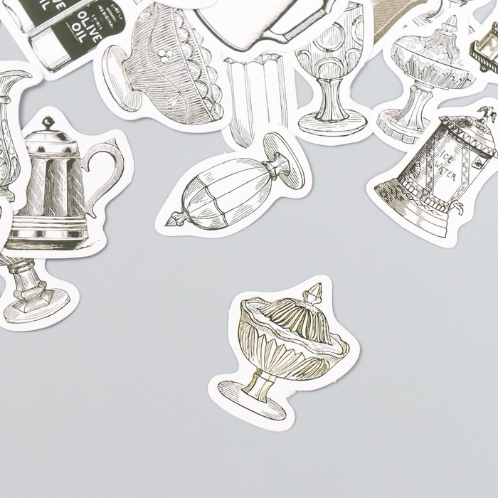 Наклейки для творчества Наклейки для творчества "Таверна" набор 46 шт 4,4х4,4х1,1 см