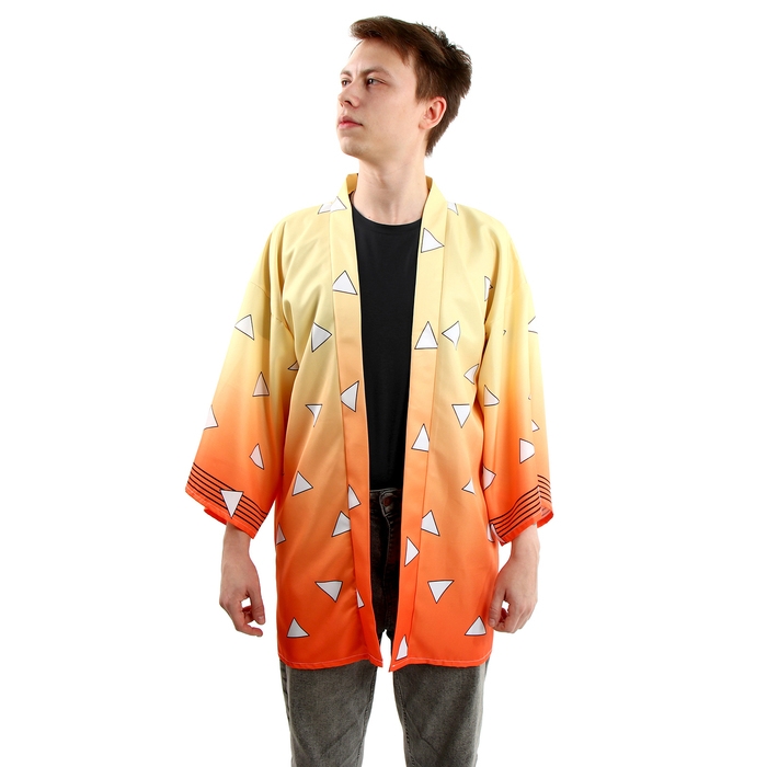 Карнавальное хаори «Демонический клинок», р. 48-50 (XL), цвет жёлтый Карнавальное хаори «Демонический клинок», р. 48-50 (XL), цвет жёлтый