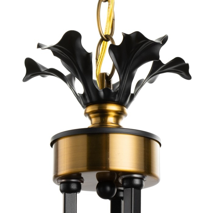 Люстра Люстра "Мэдфи" 3хЕ14 40Вт черно-золотой 55х70х55 см BayerLux