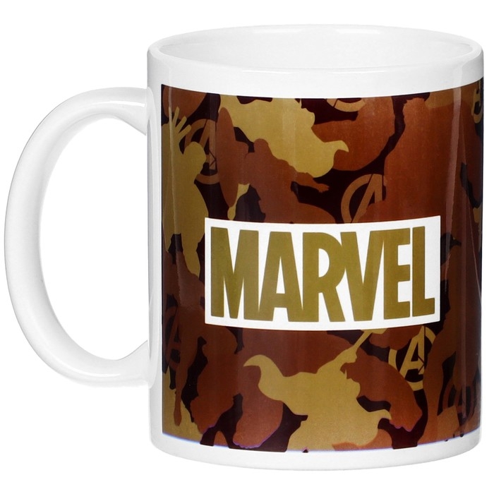 Кружка сублимация, 350 мл Кружка сублимация, 350 мл "Настоящему герою", Marvel