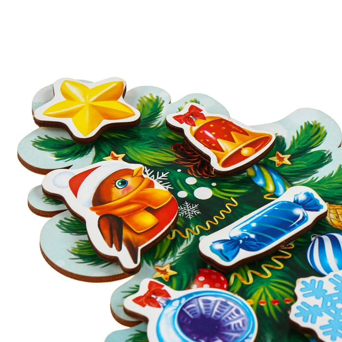 Новогодняя головоломка. Липучки «Новый год! Наряди ёлочку» Новогодняя головоломка. Липучки «Новый год! Наряди ёлочку»