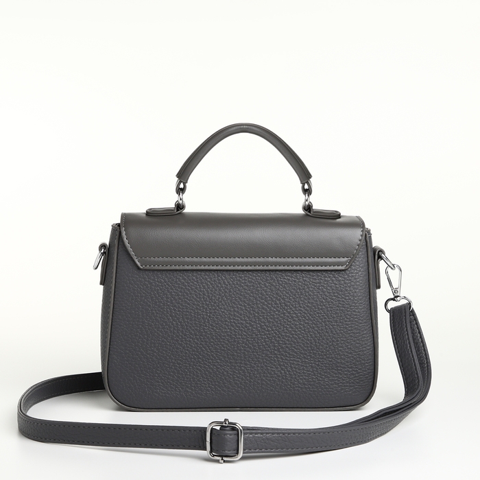 Сумка женская на клапане TEXTURA, маленький размер, цвет тёмно-серый Сумка женская на клапане TEXTURA, маленький размер, цвет тёмно-серый