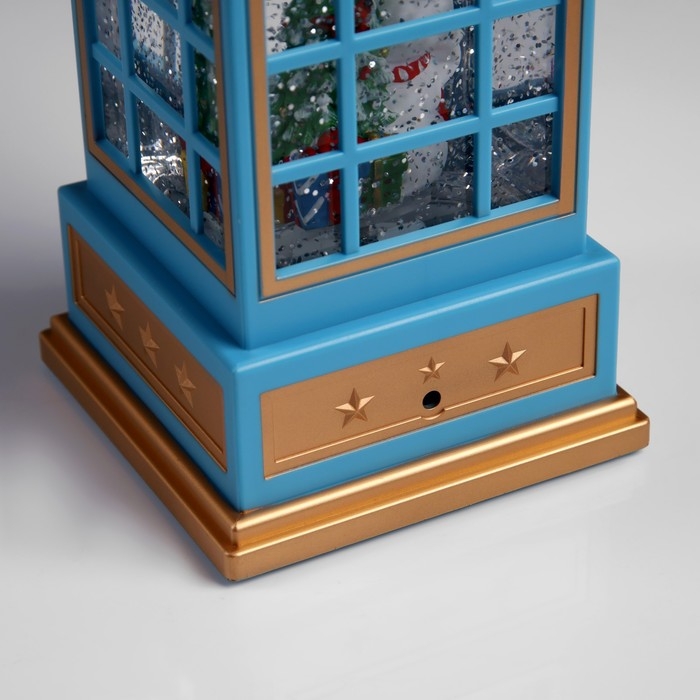 Светодиодная фигура «Снеговик в телефонной будке» 10.5 × 25 × 10.5 см, пластик, батарейки ААх3 (не в комплекте), USB, свечение тёплое белое Светодиодная фигура «Снеговик в телефонной будке» 10.5 × 25 × 10.5 см, пластик, батарейки ААх3 (не в комплекте), USB, свечение тёплое белое