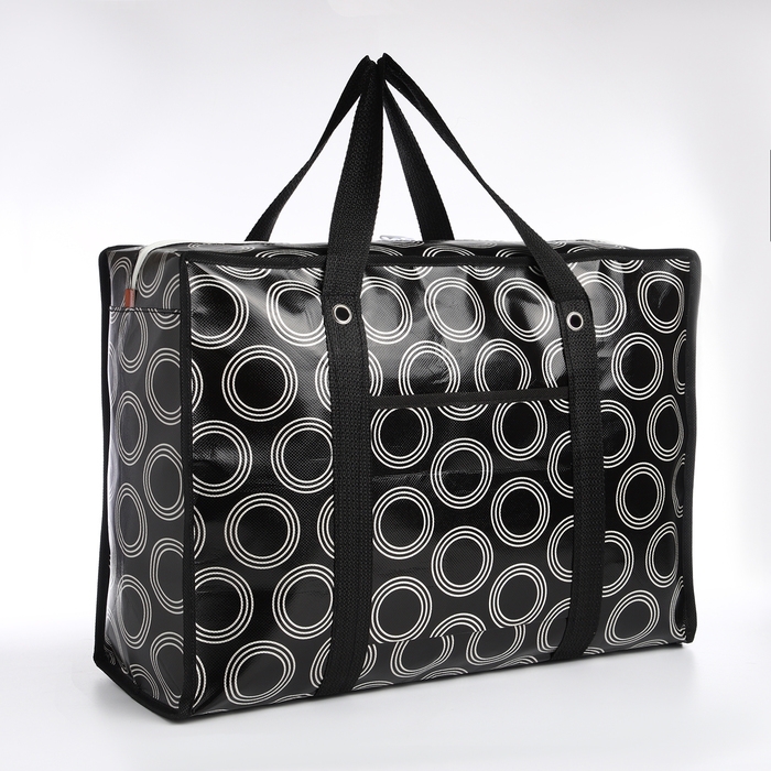 Сумка хозяйственная на молнии, 35 л, цвет чёрный Сумка хозяйственная на молнии, 35 л, цвет чёрный