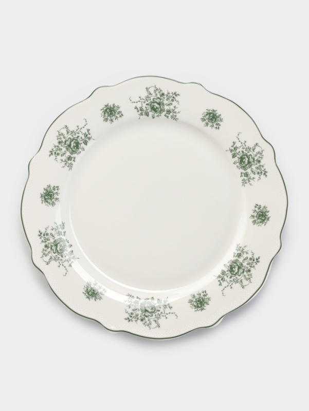 Тарелка WY Emerald Essence, d=20 см, фарфор, белая Тарелка WY Emerald Essence, d=20 см, фарфор, белая