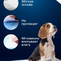 Впитывающие пелёнки для животных &laquo;ПИЖОН&raquo;, 60&times;40 см, гелевые, набор 10 шт.
