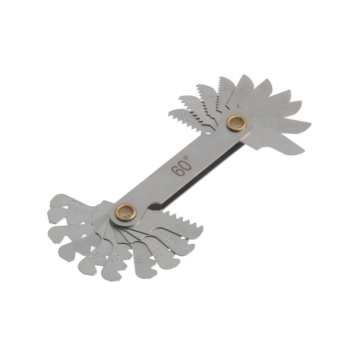 Резьбомер ТУНДРА, метрическая резьба, 0.5 - 7 мм Резьбомер ТУНДРА, метрическая резьба, 0.5 - 7 мм