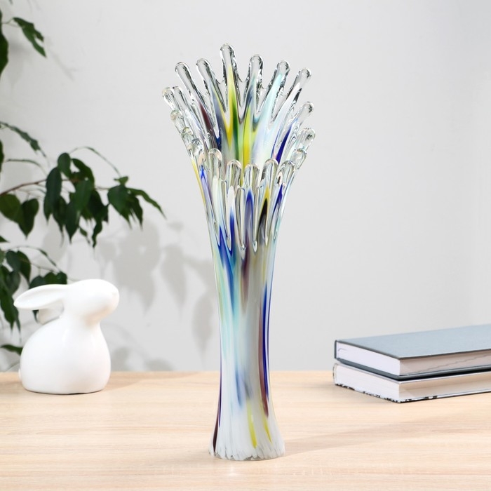 Ваза  Ваза "Коралл" h 380 мм ( в стеклокрошку) Разн.