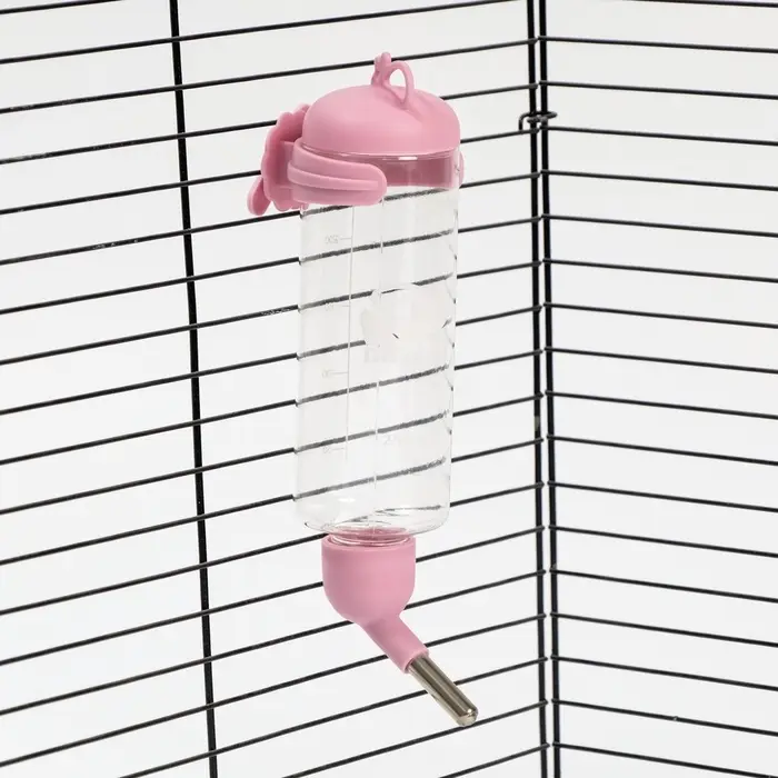 Поилка для грызунов  Поилка для грызунов "Пижон", 250 мл, розовая