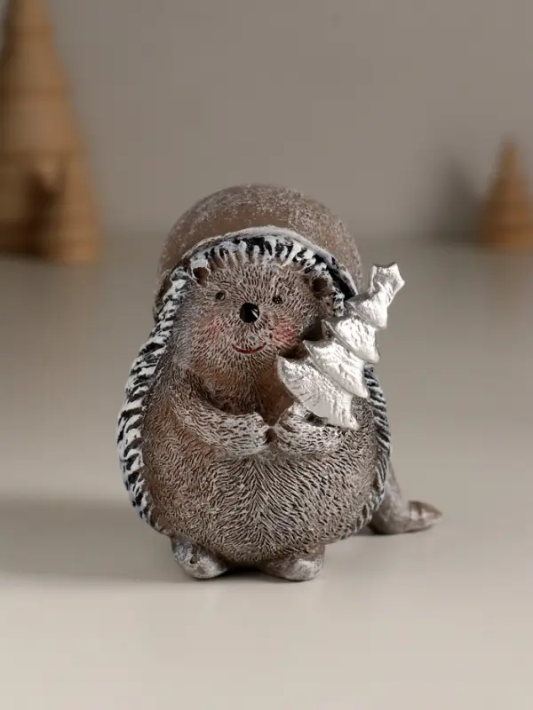 Сувенир полистоун  Сувенир полистоун "Ёжик в длинном колпаке" МИКС 8х5,7х8 см