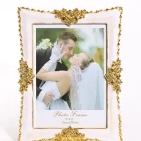Фоторамка пластик &laquo;Отблеск счастья&raquo; 15&times;20 см, белый с золотом