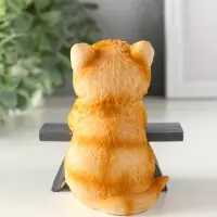 Фигурка полистоун &laquo;Котик с книгой за партой&raquo;, рыжий, 9&times;8.5&times;9.5 см