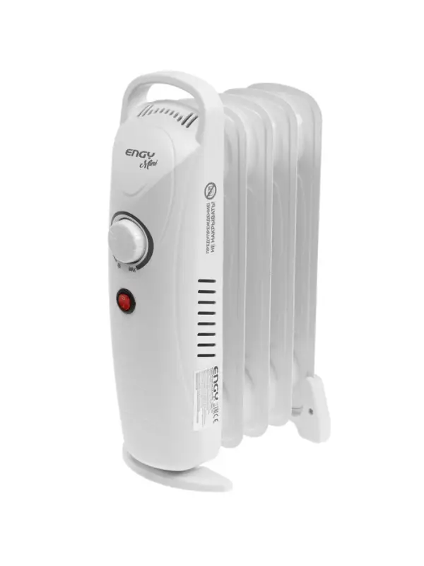 Обогреватель масляный ENGY EN-1705, 5 секций, напольный, 500 Вт, 5 м&sup2;, белый