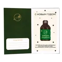 Новогодний ароматический диффузор &laquo;Зимние объятия&raquo;, с открыткой и палочками, для дома, 50 мл