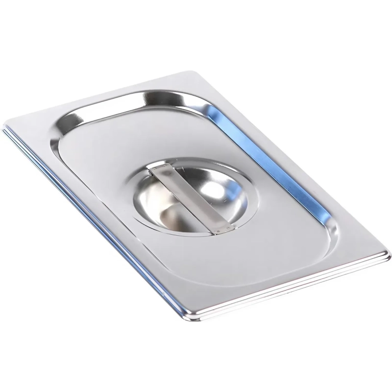 Крышка для гастроемкости 1/4, нерж. сталь AISI201, 265x164мм, толщина 0,7мм