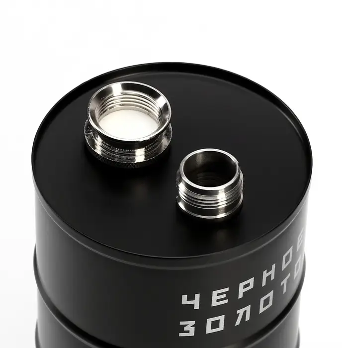 Фляжка &laquo;Чёрное золото&raquo;, нержавеющая сталь, 700 мл, 25 oz