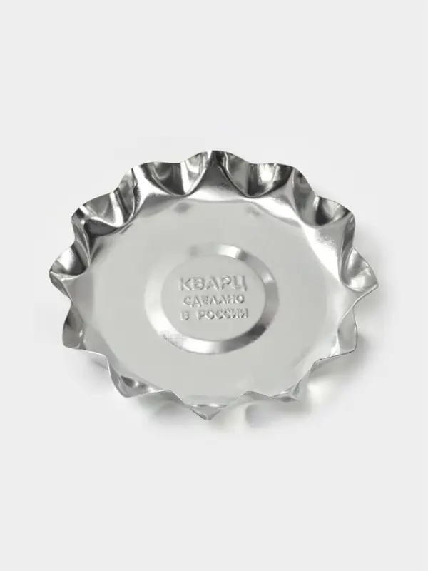 Форма для выпечки печенья, d=9 см, h=1.3 см, жесть, серебристая