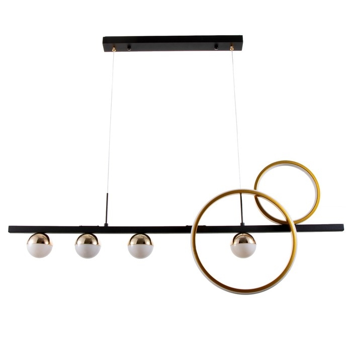 Светильник BayerLux Светильник BayerLux "Ариста" LED 48Вт 6000К черно-золотой 100х100 см