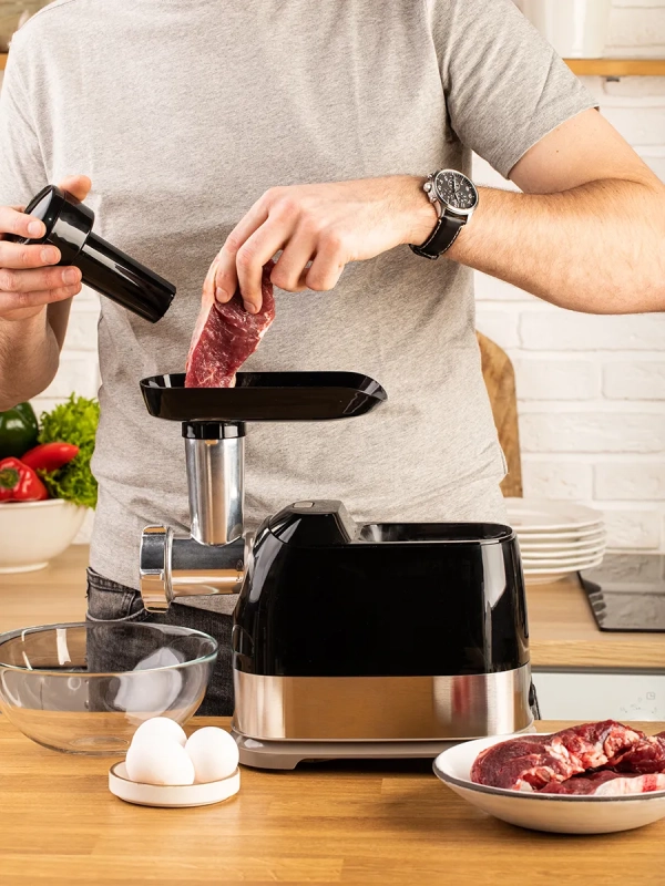 Мясорубка элетрическая мощная с насадками SC-MG45S66 Мясорубка элетрическая мощная с насадками SC-MG45S66