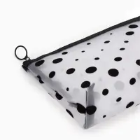 Косметичка дор Горох, сетка 17*6,5*13,5, отд на молнии, белый Косметичка дор Горох, сетка 17*6,5*13,5, отд на молнии, белый