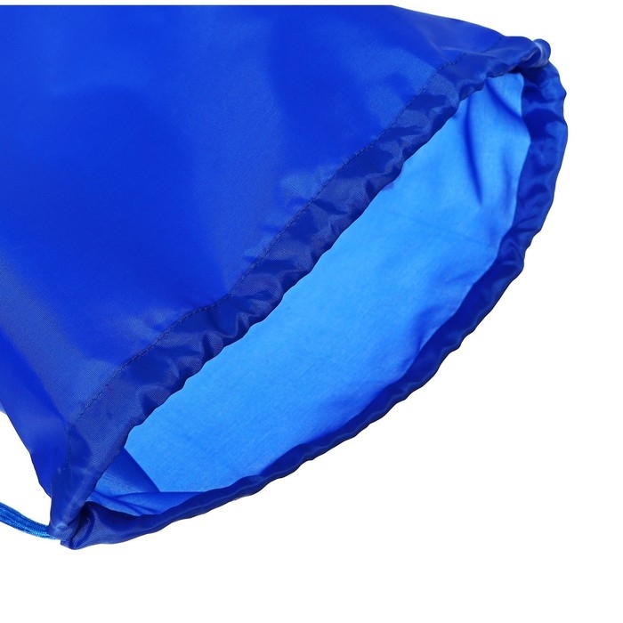 Мешок для обуви 490 Х 410 мм,  Мешок для обуви 490 Х 410 мм, "Стандарт" MAX, (мягкий полиэстер, плотность 210 D), василек/синий