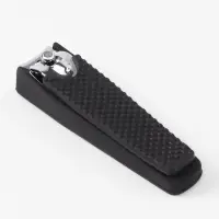 Кусачки книпсер маникюрные, 6.2&times;1.7 см, цвет чёрный, серебристый