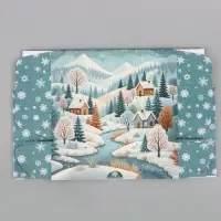 Коробка подарочная, самосборная &laquo;С Новым годом&raquo;,30.7&times;22&times;9.5 см