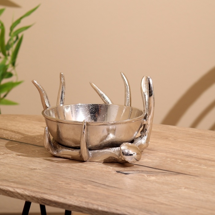 Блюдо Блюдо "Рога" алюминий 22х22х13 см