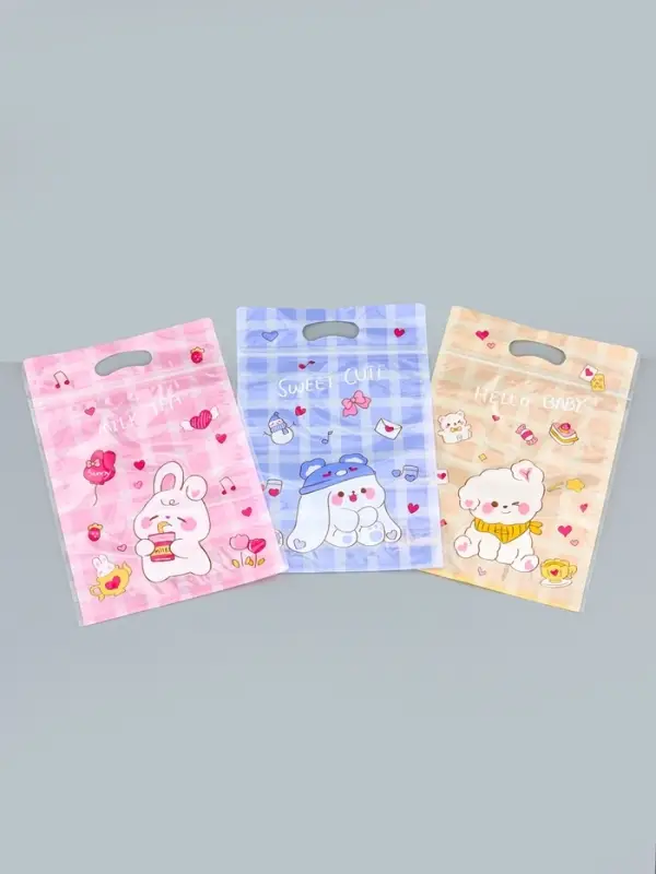 Пакет подарочный, с zip-lock застежкой, &laquo;Милые зверята&raquo;, 15&times;23&plusmn;1 см МИКС