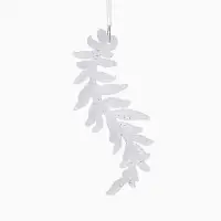 Ёлочная игрушка &laquo;Зимнее волшебство. Морозная ветвь&raquo;, 4.5&times;13 см, белый