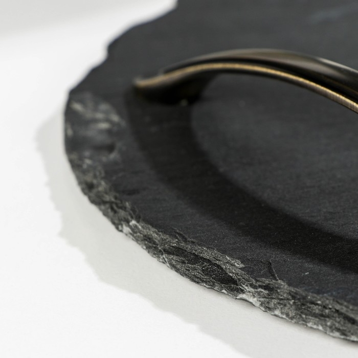 Поднос из сланца Magistro Valley, d=30 см