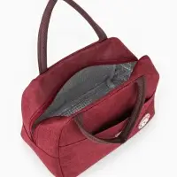 Термосумка на молнии, объём 6 л, цвет бордовый