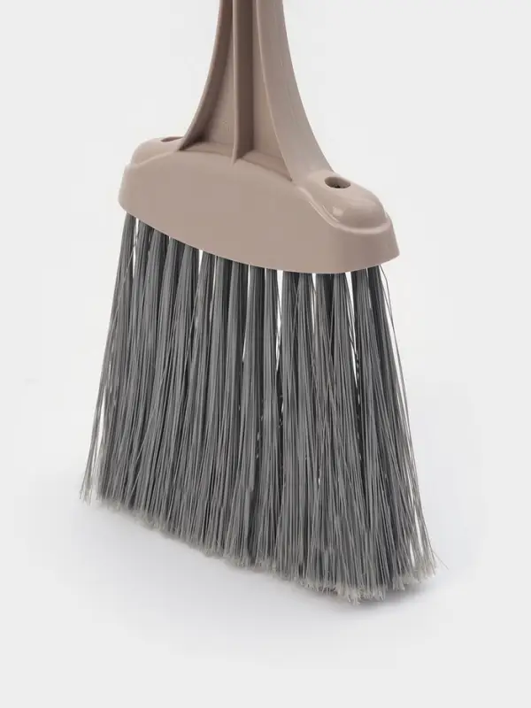 Щётка с совком для уборки &laquo;Ленивка&raquo;, 19.5&times;25&times;90 см, капучино