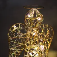 Светодиодная фигура &laquo;Ангел&raquo; 29&times;17&times;16 см, 20 LED, от батареек ААx2, свечение тёплое белое