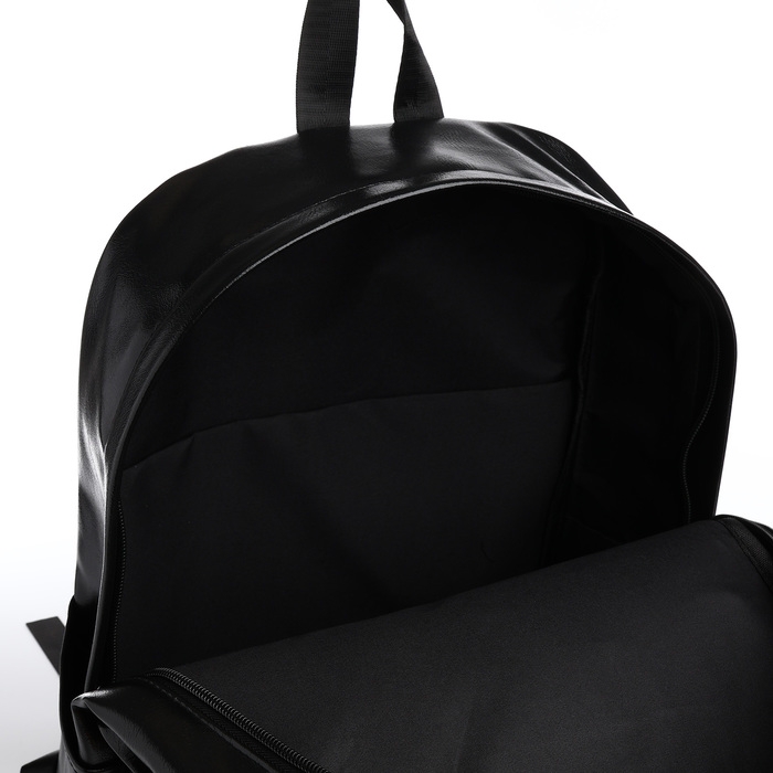 Рюкзак школьный на молнии, цвет чёрный Рюкзак школьный на молнии, цвет чёрный