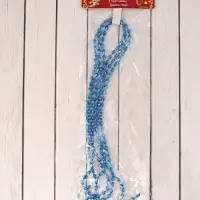 Бусы на ёлку 2 м d=3 мм &laquo;Овалы грани&raquo; синий