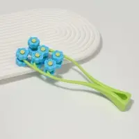 Массажёр для лица &laquo;Букет&raquo;, 22.5&times;6.5&times;3.5 см, 12 роликов, МИКС