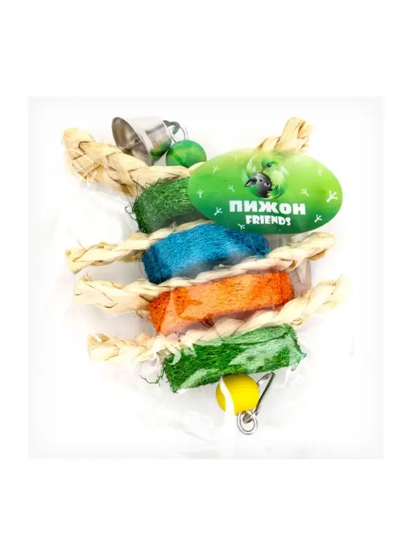 Игрушка для попугая "Сэндвич", 17 х 10 см, микс цветов