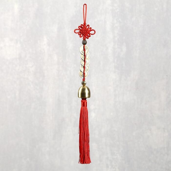 Колокольчик металл  Колокольчик металл "5 монет" 1 колокол d=2,5 см 35х4,7х2,5 см