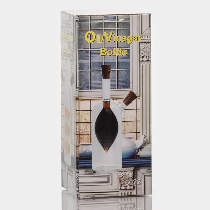 Бутылка для соуса и масла 2 в 1 &laquo;Фьюжн&raquo;, 250/100 мл, 8&times;6&times;20 см