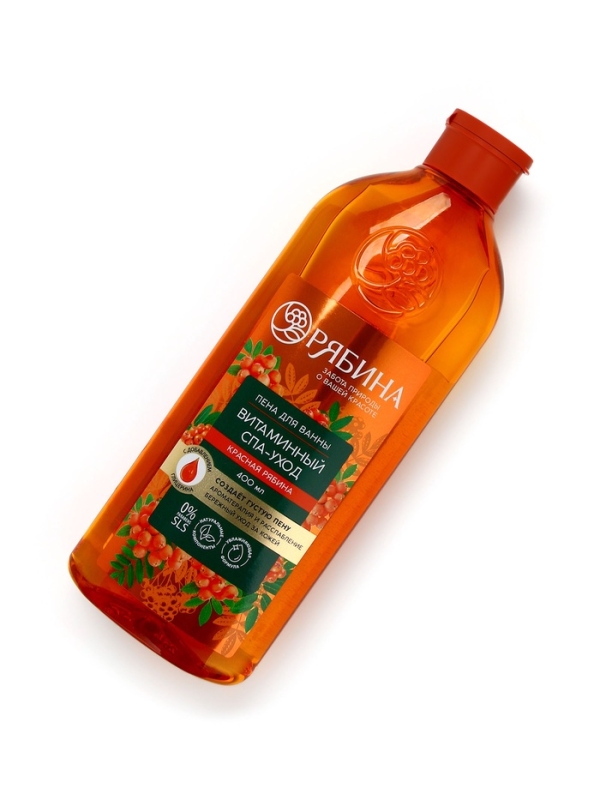 Пена для ванны, витаминный спа-уход, аромат рябины, 400 мл, Рябина Пена для ванны, витаминный спа-уход, аромат рябины, 400 мл, Рябина