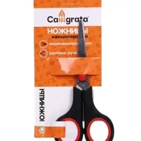 Ножницы канцелярские 14 см, пластиковые ручки, блистер