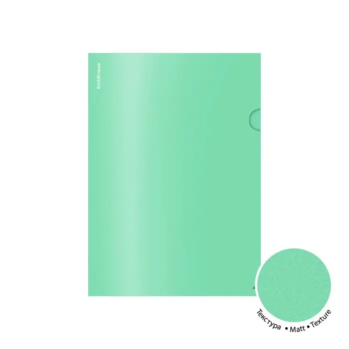 Папка-уголок А4, 180 мкм, ErichKrause Папка-уголок А4, 180 мкм, ErichKrause "Matt Pastel Bloom", непрозрачный, тиснение "песок", микс