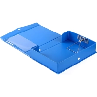 Короб архивный Comix с металлическим зажимом и карманом синий, A1236 BU