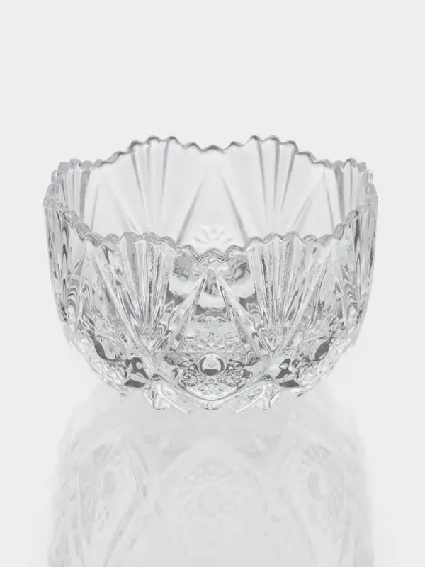 Сахарница &laquo;Льдинка&raquo;, 6.5&times;9 см, стекло, прозрачная