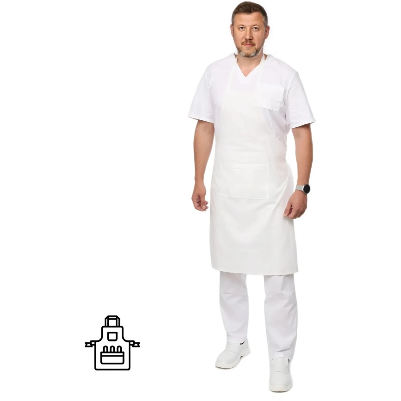 Фартук универсальный белый