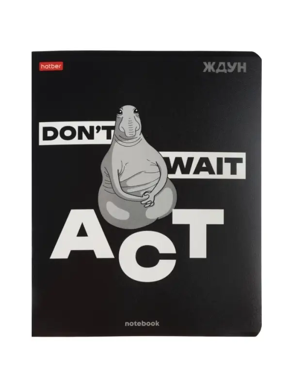 Тетрадь 48л кл Hatber "ЖДУН", на скобе, скругл углы, выб лак, 60-65г/м&sup2; 5В МИКС