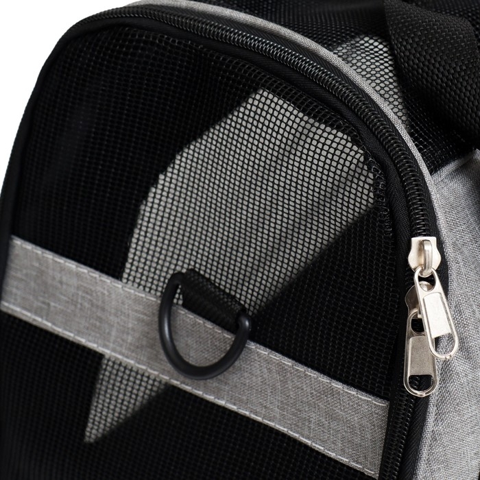 Сумка-переноска сетчатая, 48 х 26 х 28 см, серая Сумка-переноска сетчатая, 48 х 26 х 28 см, серая