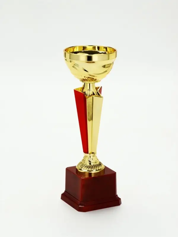 Кубок спортивный 196 С цвет зол, на пластиковой подставке, 23,6 &times; 7,5 &times; 7,5 см